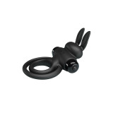 Pretty Love - Anneau De Lapin Vibrator Iii Pour Pénis Noir |