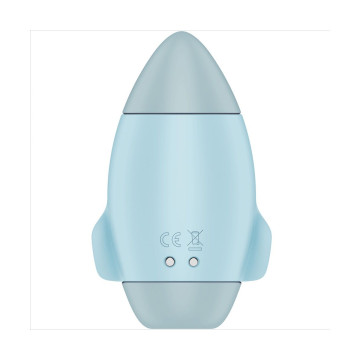 SATISFYER - MISSION CONTROL AZUL VIBRADOR PEQUEÑO DE DOBLE IMPULSO