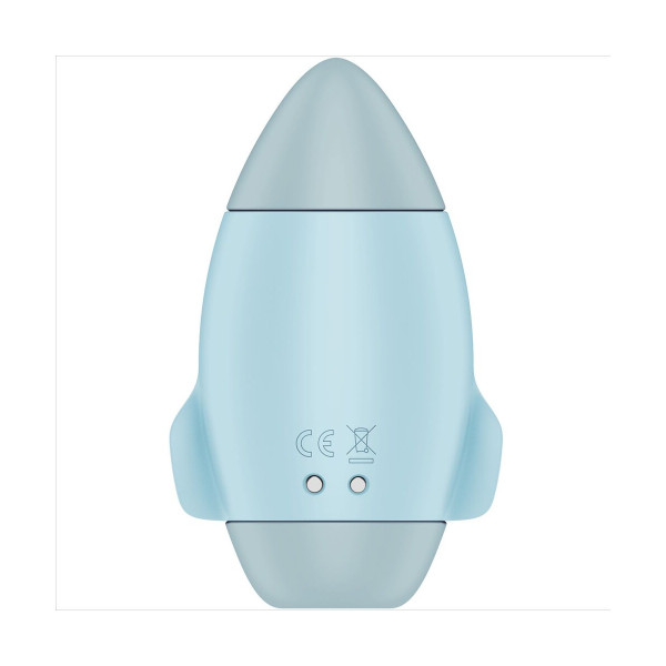 SATISFYER - MISSION CONTROL AZUL VIBRADOR PEQUEÑO DE DOBLE IMPULSO