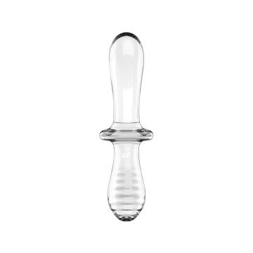 Satisfyer - Double Crystal Dildo Transparente | Vybes.it