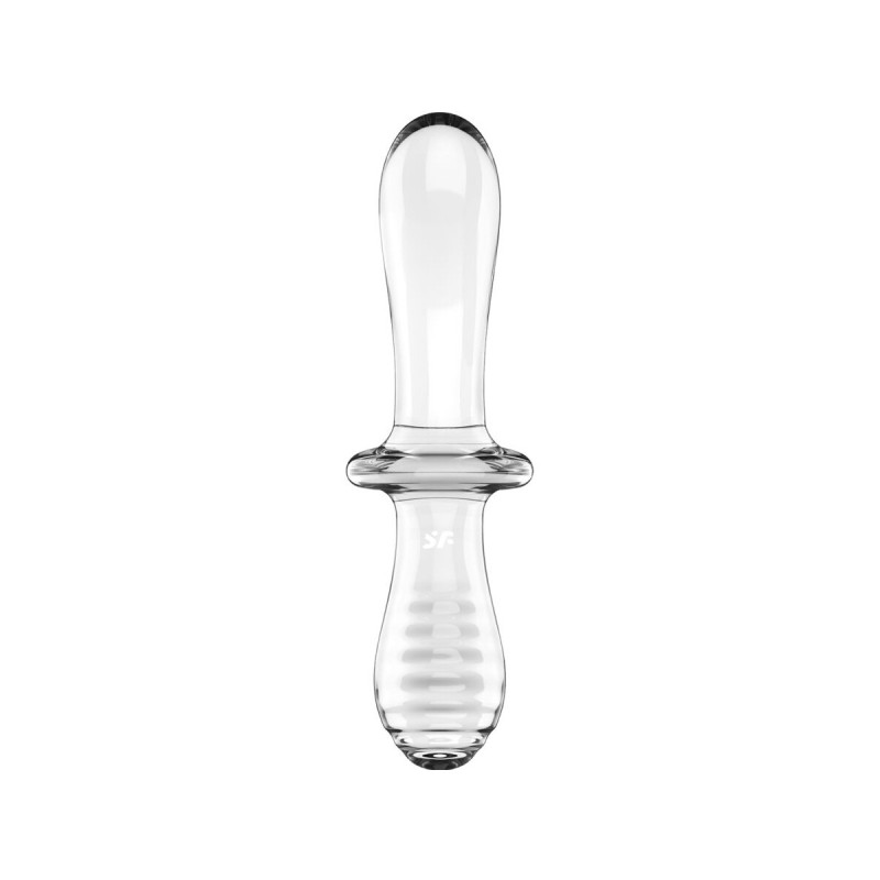 Satisfyer - Double Crystal Dildo Transparente | Vybes.it