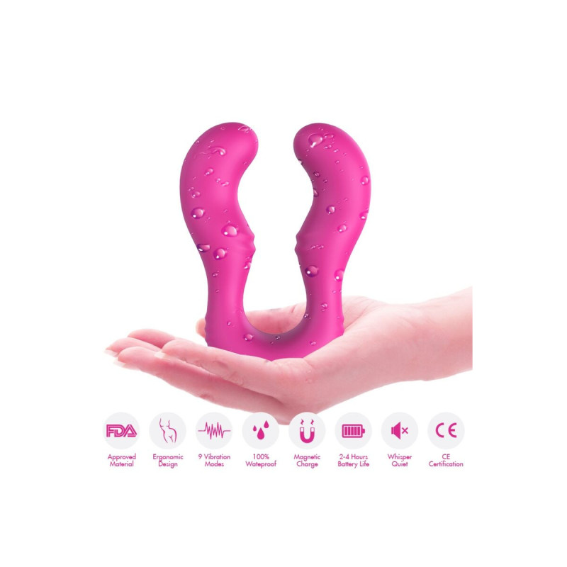 Armony - Seraph Vibrador Doble Control Remoto Fucsia | Vybes.it