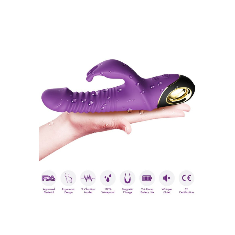 Armony - Zing Dildo Vibrador Rabbit Violeta | Vybes.it
