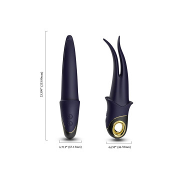Armony - Vibrateur Shadow Double Tête Teasing Bleu | Vybes.it