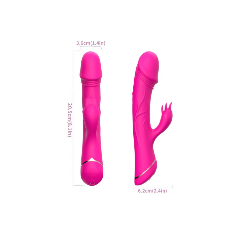 Armony - Dildo Vibrador Rabbit Silicona Fucsia | Vybes.it