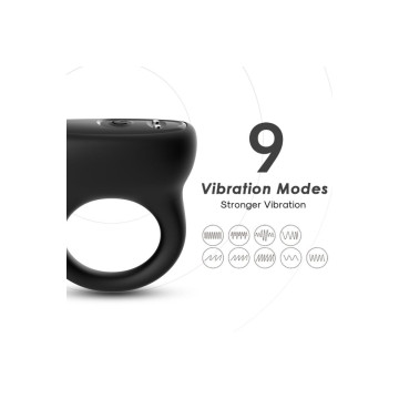 Armony - Anillo Vibrador Negro | Vybes.it