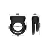 Armony - Doble Anillo Vibrador Negro | Vybes.it