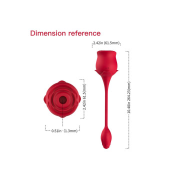 Armony - Rosa Succionador De Clítoris & Vibrador 10 Modos Rojo |