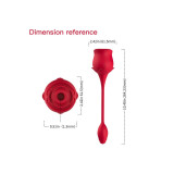 Armony - Vibratore E Succhiatore Clitoride Rosa 10 Modalità Rosso |