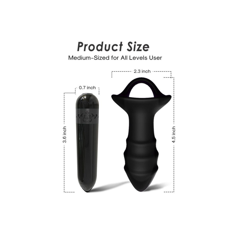Armony - Vibrateur À Doigts Kylin Et Télécommande De Plug Anal Noir