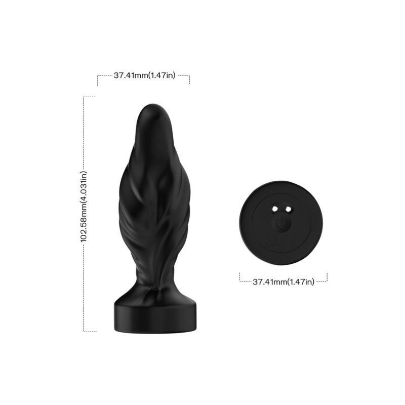 Armony - Vibrador & Plug Anal Control Remoto Negro | Vybes.it