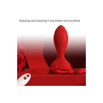 Armony - Vibrateur Rose & Plug Anal Petite Télécommande Rouge |