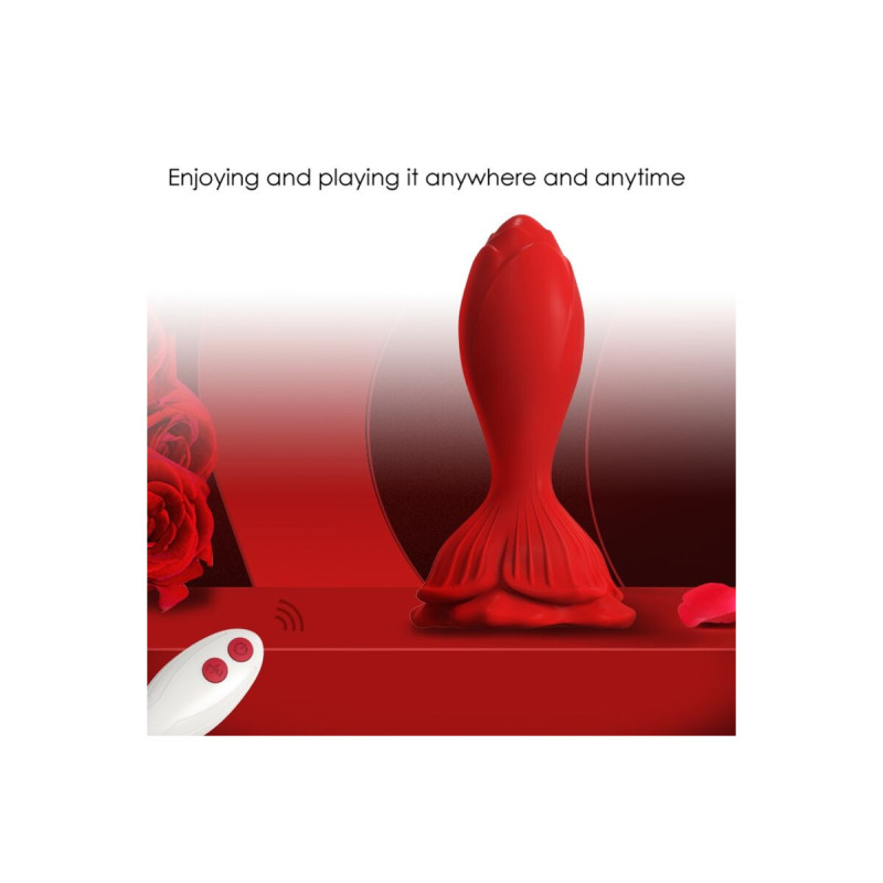 Armony - Vibrateur Rose & Plug Anal Petite Télécommande Rouge |