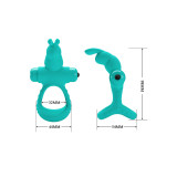 Pretty Love - Figgy Anillo Vibrador Rabbit Verde | Vybes.it