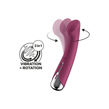 Satisfyer - Spinning G - Sport 1 Vibrador Rotador Rojo | Vybes.it