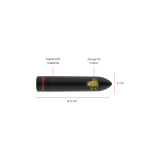 Oninder - Berlin Bullet Vibrator Schwarz 9 Modi 8,5 X 2 Cm