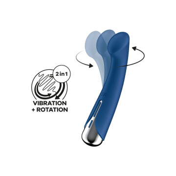Satisfyer - Spinning G - Sport 1 Vibrador Rotador Azul | Vybes.it