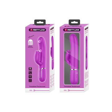 Pretty Love - Vibrador Rabbit Con Licking Fucsia | Vybes.it