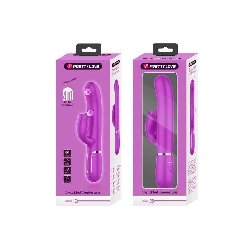 Pretty Love - Vibrador Rabbit Con Licking Fucsia | Vybes.it