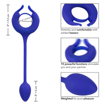 CALEXOTICS - ADMIRAL ANNEAU PÉNIEN LESTÉ BLEU