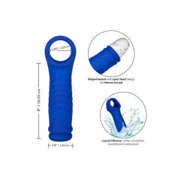 CALEXOTICS - ADMIRAL WAVE PENIS COVER FLÜSSIGES SILIKON BLAU - Cockri…
