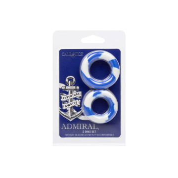 CALEXOTICS - ADMIRAL SET 2 ANELLI PER PENE - Cockring senza vibrazione