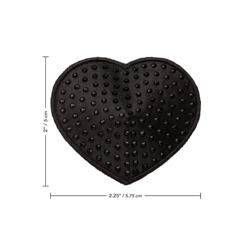 CALEXOTICS - RADIANCE HEART-SHAPED JEWEL NIPPLE SHIELDS - Nipple cove…