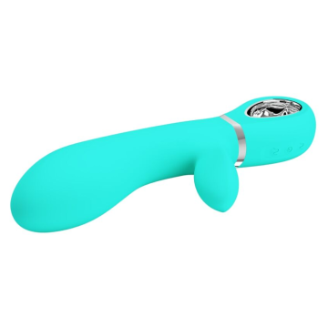 PRETTY LOVE - THOMAS VIBRADOR PUNTO G MULTIFUNCIÓN VERDE AGUA