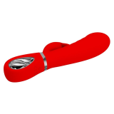 PRETTY LOVE - PRESCOTT VIBRADOR PUNTO G MULTIFUNCIÓN ROJO