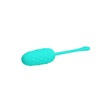 Pretty Love - Huevo Vibrador Con Textura Marina Recargable Verde