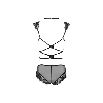 Livco Corsetti Fashion - Palmenom Lc 90614 Sujetador + Panty Negro