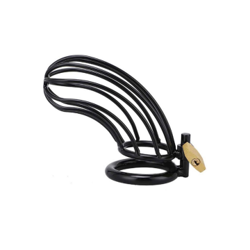 Metal Hard - Jaula Anillo Castidad Bird Negro | Vybes.it