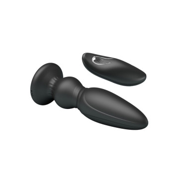 Mr Play - Vibrador Potente Control Remoto Anal Plug Negro | Vybes.it