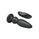 Mr Play - Puissant Vibrateur Télécommande Plug Anal Noir | Vybes.it
