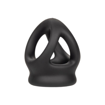 CALEXOTICS - ALPHA BAGUE DUAL CAGE NOIR - Cockrings sans vibration