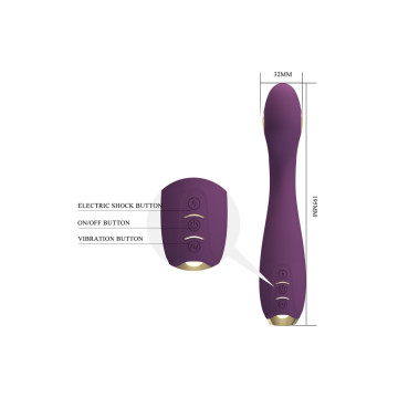 Pretty Love - Hector Vibrador Electroshock Por Control Por App Lila