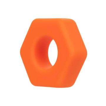 CALEXOTICS - ALPHA PROLONG SEXAGON RING ORANGE - Cockrings without vi…