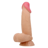 PRETTY LOVE - SLIDING SKIN SERIES DILDO REALÍSTICO CON VENTOSA PIEL DESLIZANTE 19.4 CM