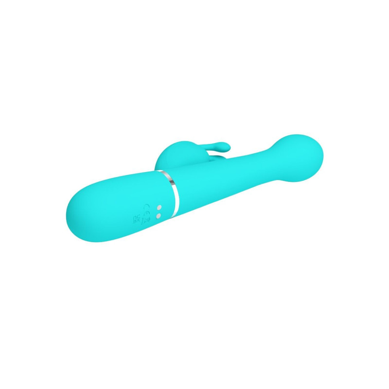 Pretty Love - Dejon Vibrador Rabbit 3 En 1 Multifunción Verde Agua