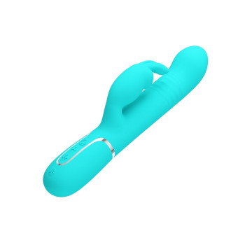Pretty Love - Vibrador Coale Rabbit Perlas Verde Agua | Vybes.it
