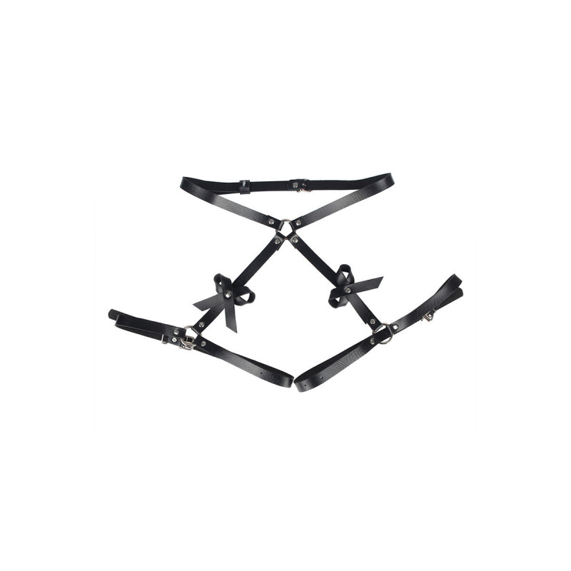Subblime - Leder Taille Und Bein Harness Schwarz Eine Grösse |