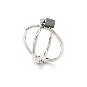 Metal Hard - Menottes Croisées , Retenue En Acier Inoxydable |