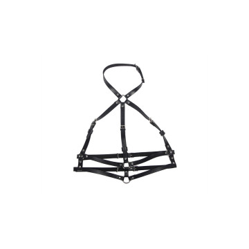 Subblime - Arnés De Pecho Anillas De Cuero Negro Talla Única |