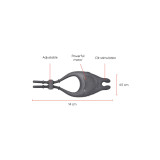 Oninder - Anello Vibratore Regolabile Ricaricabile Pampa Con