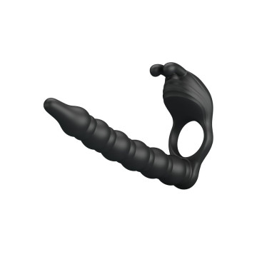 Pretty Love - Blackney Anillo Pene Con Plug Vibrador Negro |