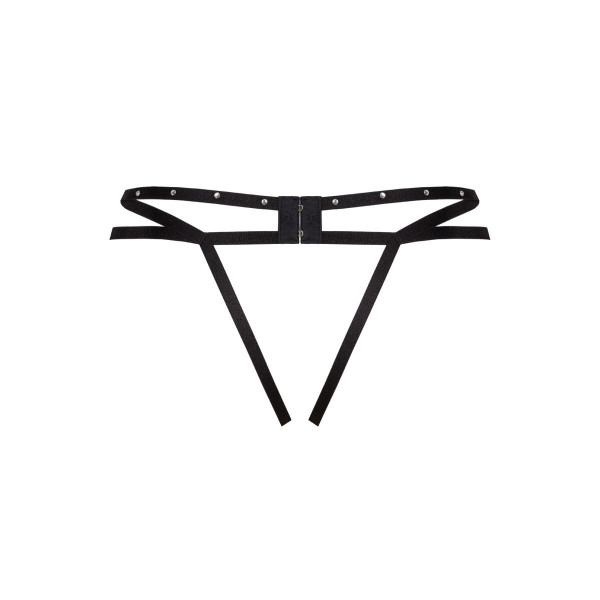 LIVCO CORSETTI FASHION - NOMADE TANGA CROTCHLESS NEGRO S/M