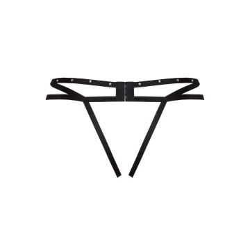LIVCO CORSETTI FASHION - NOMADE THONG CROTCHLESS BLACK - LIVCO CORSET…