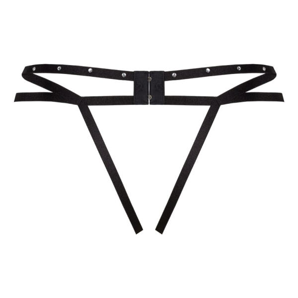 LIVCO CORSETTI FASHION - NOMADE TANGA CROTCHLESS NEGRO L/XL