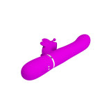 Pretty Love - Vibrador Rabbit Multifunción 4 En 1 Mariposa Fucsia |
