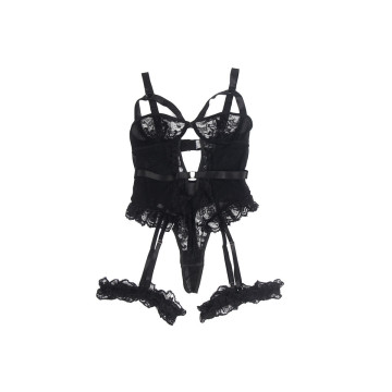 Subblime - Teddy Con Liga Detalle Encajes Y Tiras Negro L/Xl |